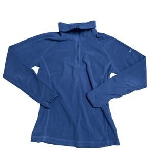COLUMBIA SPORTSWEAR LIGHTWEIGHT HALF ZIP SWEATER WOMENS XS EXTRA SMALL NAVY BLUE